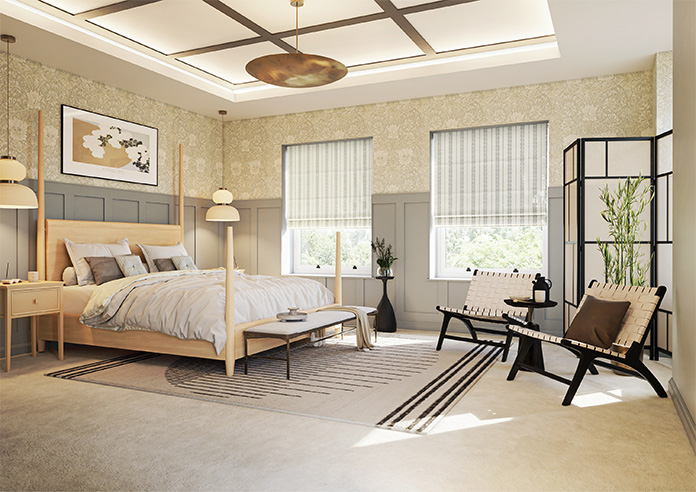 Laurel Stripe, Heritage - Twist&Fit Roman Blind - Image 6
